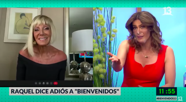 Raquel Argandoña en el contacto con Bienvenidos.