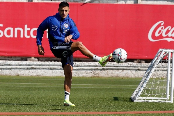 La Roja utilizó el balón Puma en los entrenamientos en Juan Pinto Durán para acostumbrarse