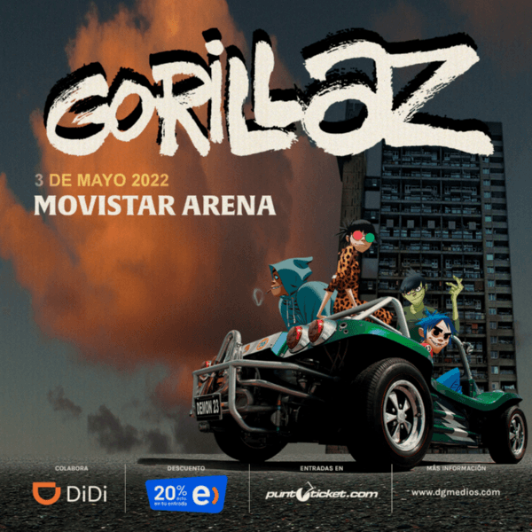 ¿Cuándo será el segundo show en Chile de Gorillaz? (1)