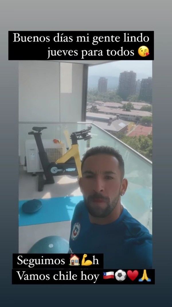 El mensaje de Mauricio Isla en sus historias de Instagram