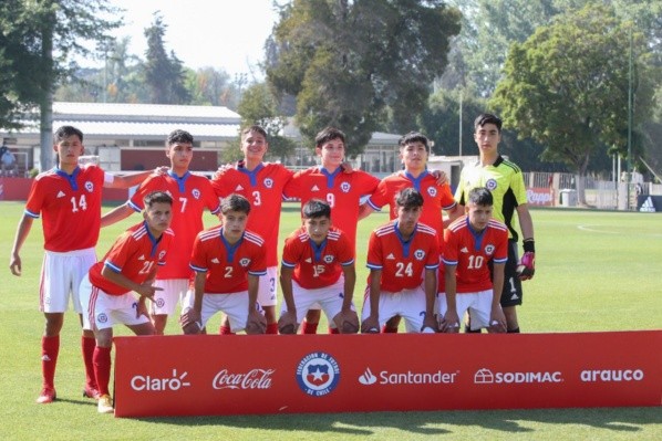 Chile Sub 15 está comenzando su preparación para el Sudamericano Sub 17 de 2023. Foto: ANFP