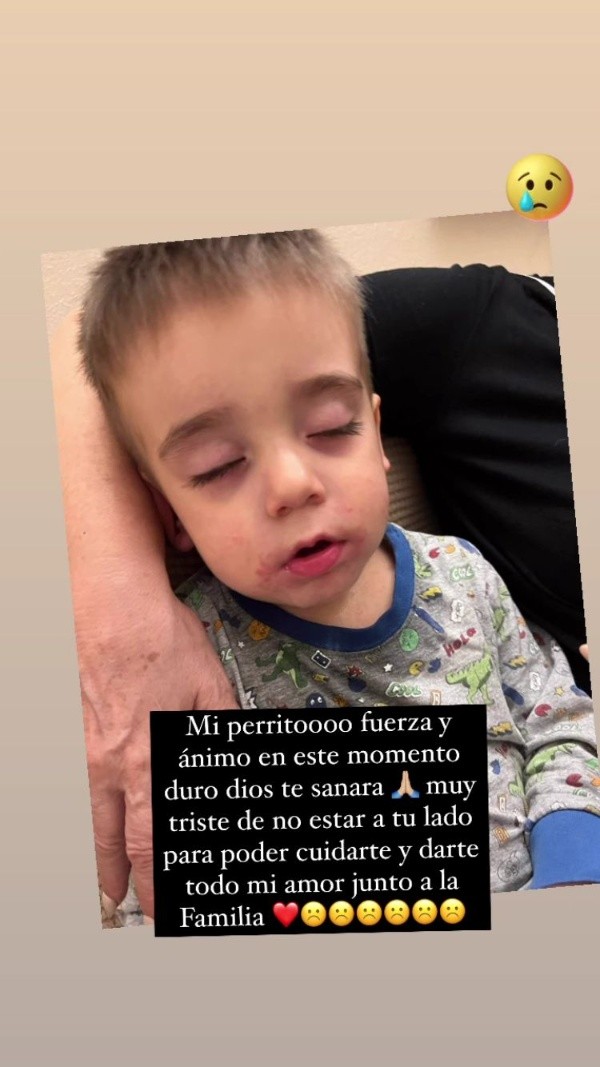 El mensaje que publicó Gary Medel con una fotografía de Danilo, su pequeño hijo.