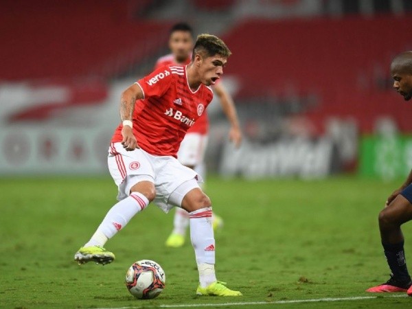 Palacios fue titular y jugó 78′ en la victoria de Internacional.