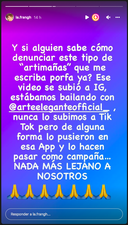 Fran García-Huidobro está furiosa porque la asociaron a un candidato presidencial.(3)