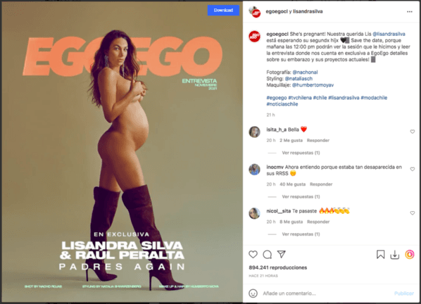 Lisandra Silva muestra avanzado estado de su segundo embarazo.