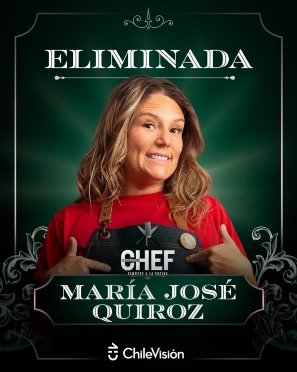 ¿A quién eliminaron en El Discípulo del Chef? María José Quiroz.