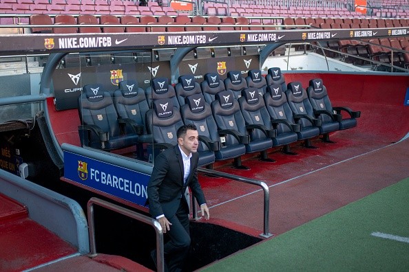 Xavi en su presentación como nuevo DT del Barcelona. Este sábado debuta ante el Espanyol.