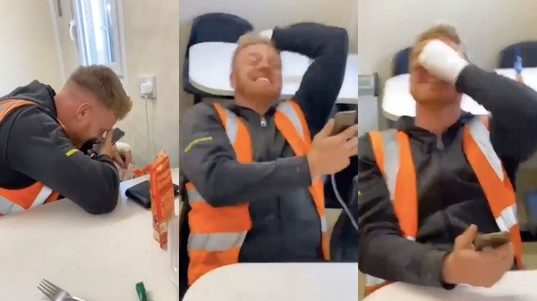 Terry Kennedy al momento de saber que ganó la loteria