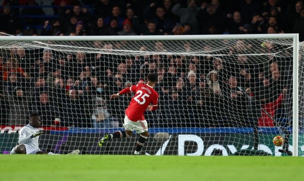 Sancho abrió la cuenta para los Red Devils a los 50′.