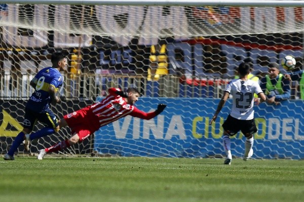 Pato Rubio le convirtió cuatro goles en un partido a Colo Colo el 2018. Foto: Agencia Uno.