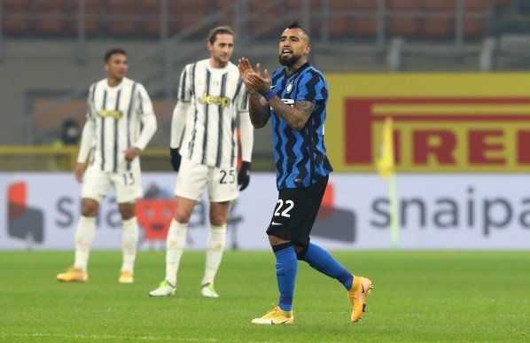 Arturo Vidal espera sumar minutos en el Inter. Foto: Getty.