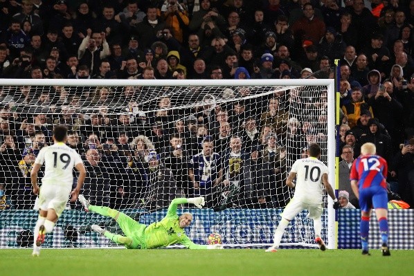 Raphinha anotó el gol del triunfo del Leeds ante el Crystal Palace. Foto: Getty Images