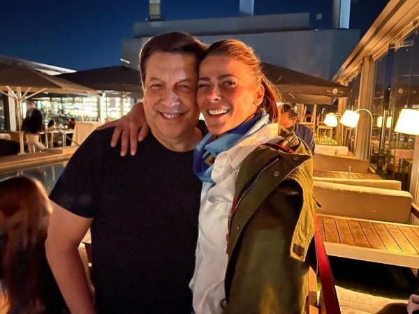 El encuentro de Julio César Rodríguez con Tonka Tomicic, para festejar a Jorge Rambito López.(2)