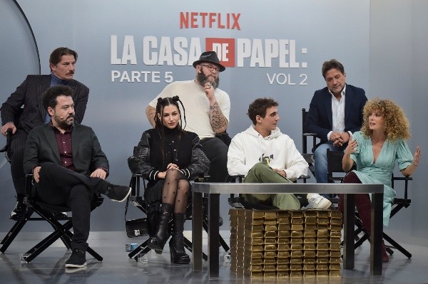 La conferencia de prensa de La Casa de Papel.
