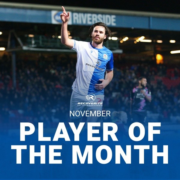 Ben Brereton Díaz fue elegido como el jugador del mes de noviembre en el Blackburn Rovers. Foto: Rovers