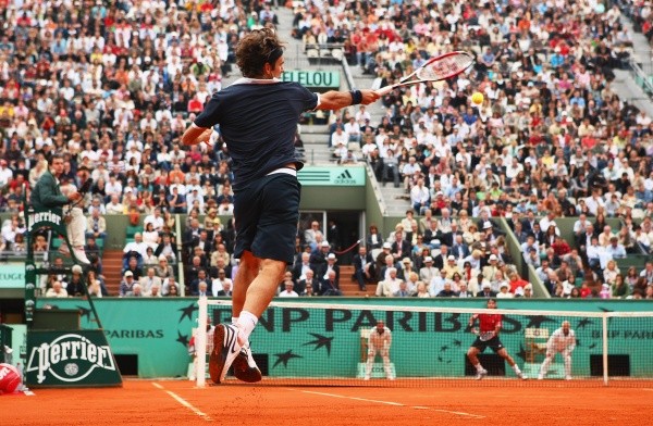 Roger Federer y Fernando González se enfrentaron también y lucieron su mejor tenis en Roland Garros 2008. (Foto: Getty)