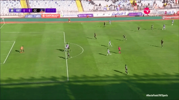 Penal de Colo Colo y gol de Antofagasta: suma para el título de la UC. (Fotos: capturas TNT Sports)