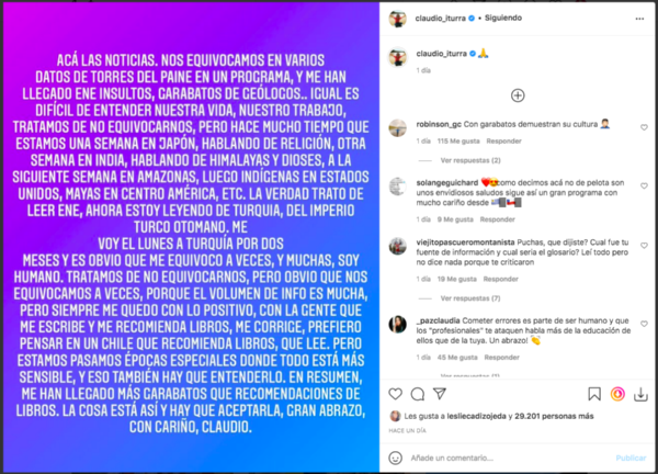 Claudio Iturra recibe crítica académica y furiosos ataques.(1)