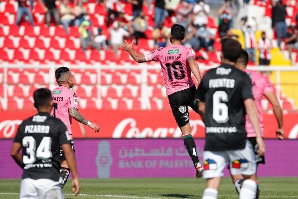 Jiménez, de 37 años, le anotó un gol a Colo Colo durante este torneo. Foto: Agencia Uno