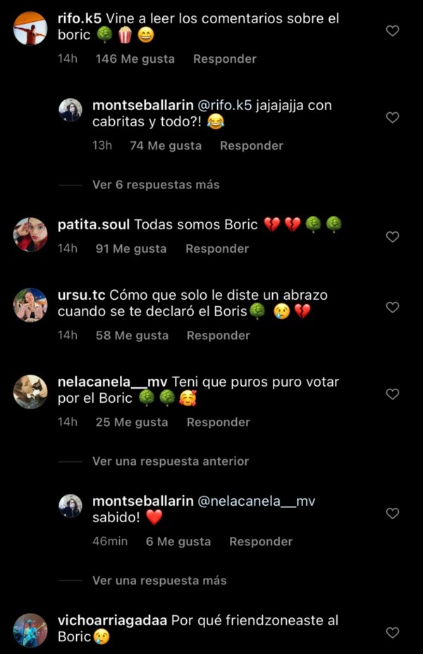 Usuarios le piden explicaciones a Ballarin por romperle el corazón a Boric.(1)