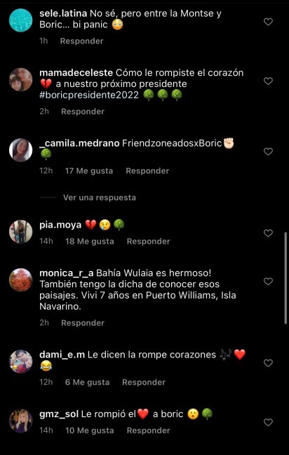 Usuarios le piden explicaciones a Ballarin por romperle el corazón a Boric.(2)