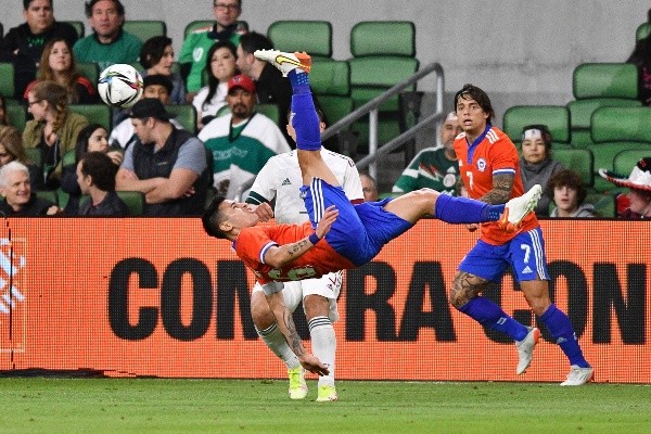 Chile puso el corazón en la cancha y le sacó un agónico empate a México. Foto: Comunicaciones ANFP