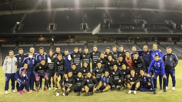 La selección chilena tuvo su último entrenamiento de la gira por Estados Unidos. Esta noche enfrentan a El Salvador buscando el triunfo. Foto: Comunicaciones ANFP