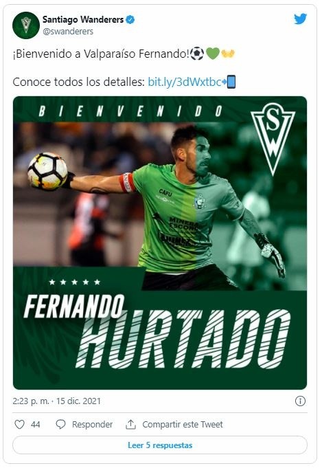 Hurtado viene de jugar en Deportes Antofagasta (Twitter)