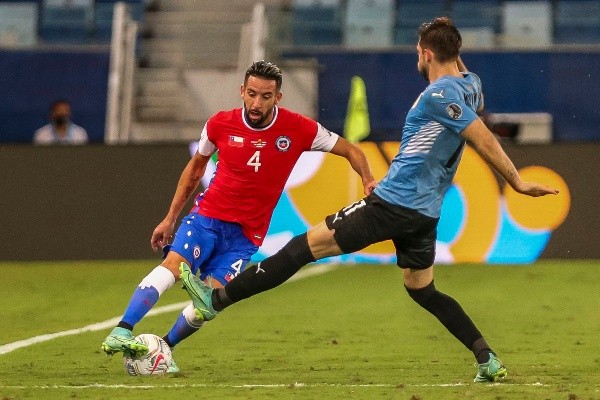Chile y Uruguay tendrán una dura pelea por llegar a Qatar 2022. Ambos están empatados con 16 puntos. Foto: A