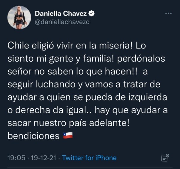 Daniella Chávez indignada por los resultados de las Elecciones 2021.(1)