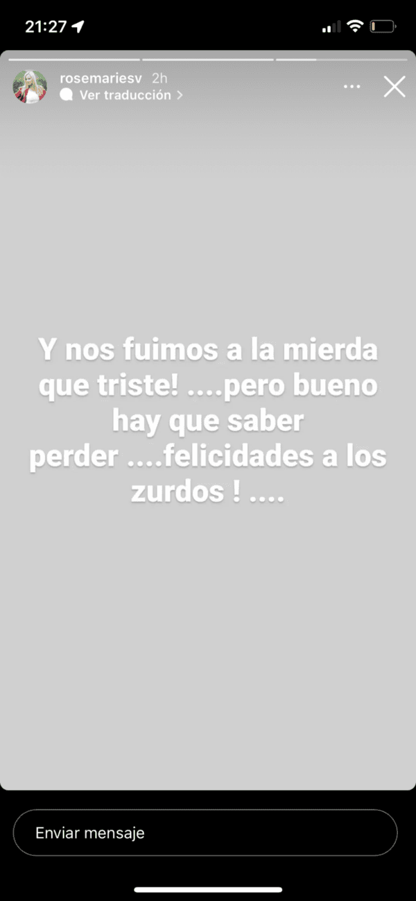 Rosemarie Dietz está furiosa tras los resultados de las Elecciones 2021.(1)