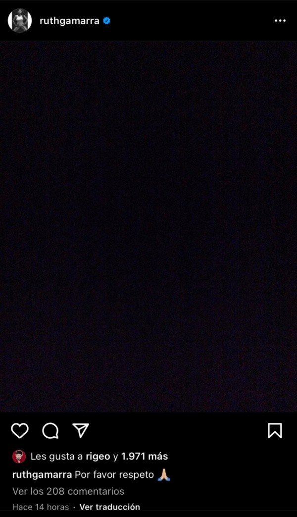 Ruth Gamarra está devastada tras repentino fallecimiento de su pareja.(1)