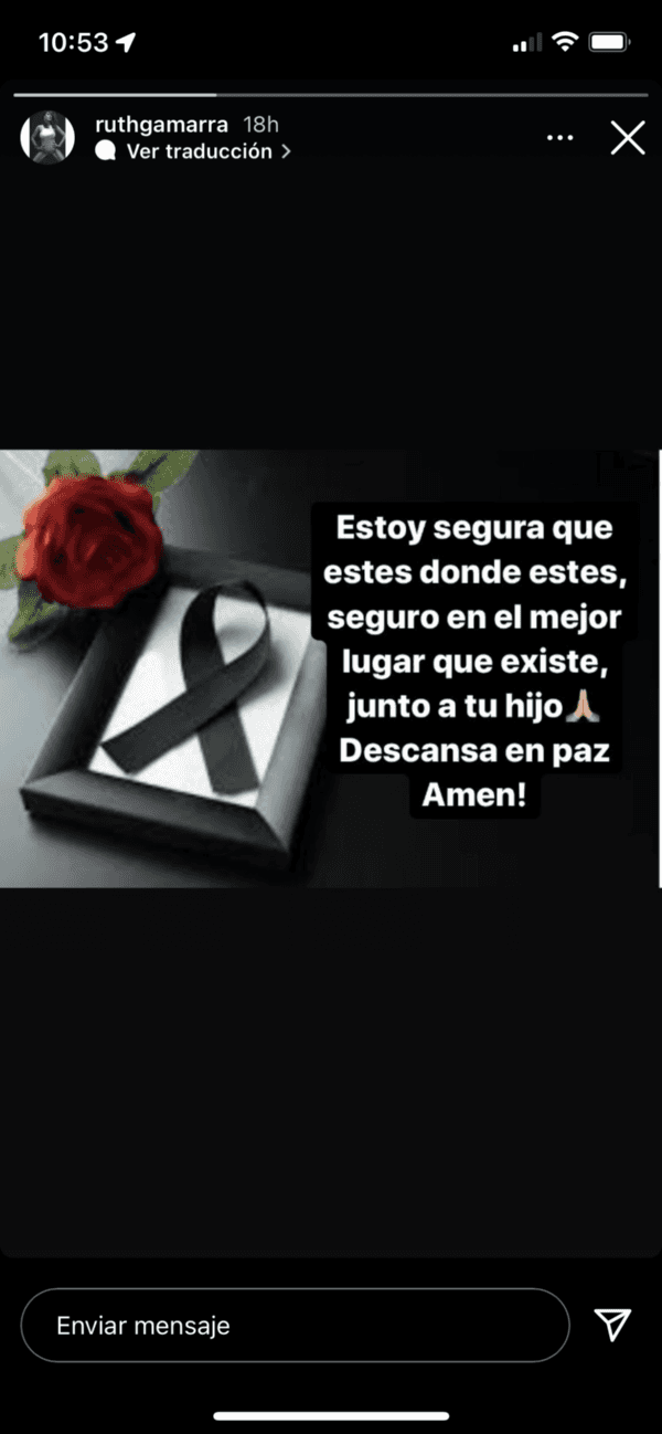 Ruth Gamarra está devastada tras repentino fallecimiento de su pareja.(2)