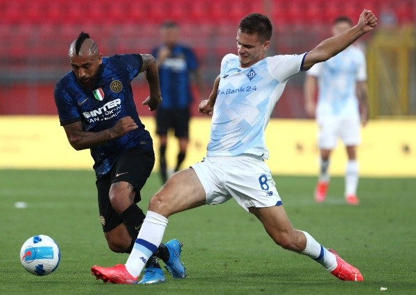 Vidal disputó dos partidos de titular en Champions League. Foto: Getty.