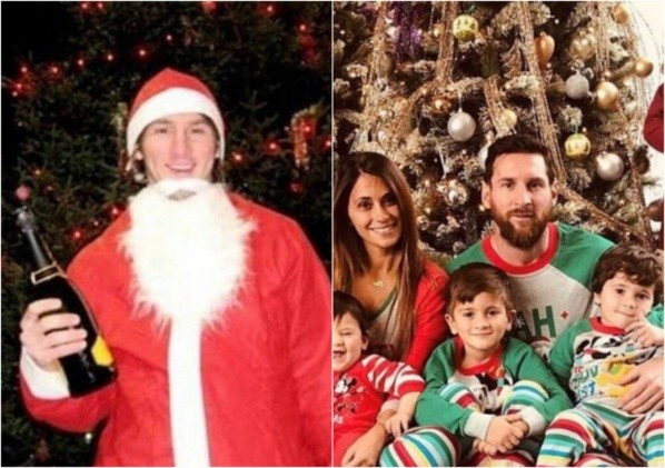 Lionel Messi demuestra año a año que es fanático de la navidad (Archivo)
