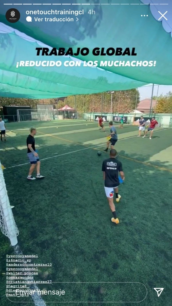 Separados en dos grupos se realizan los entrenamientos de los profesionales