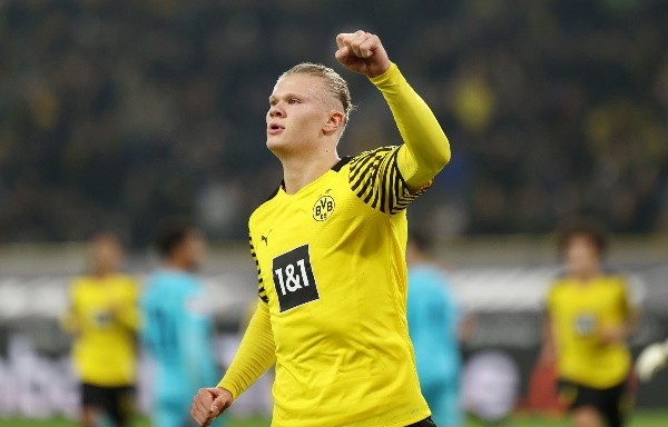 Erling Haaland tiene 13 goles en 11 partidos de la Bundesliga. (Foto: Getty Images)