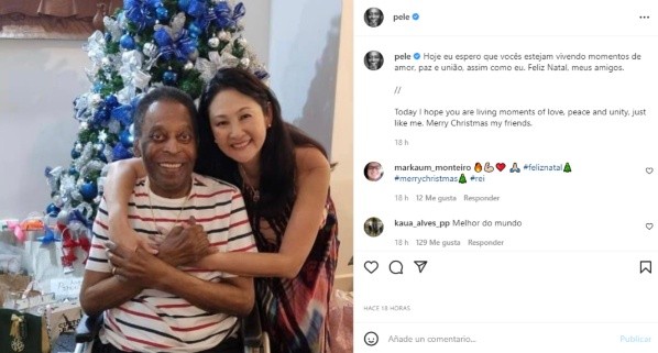 El mensaje navideño del guerrero Pelé.