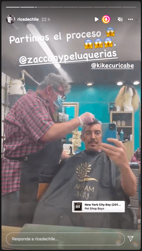 Felipe Ríos sorprende con drástico cambio de look.(1)