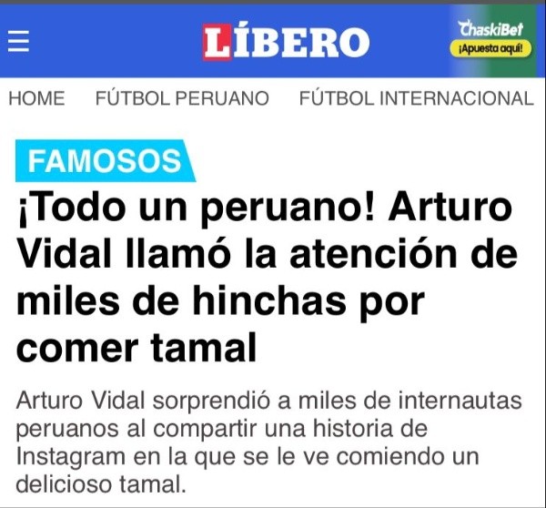 El Líbero se la jugó con su título
