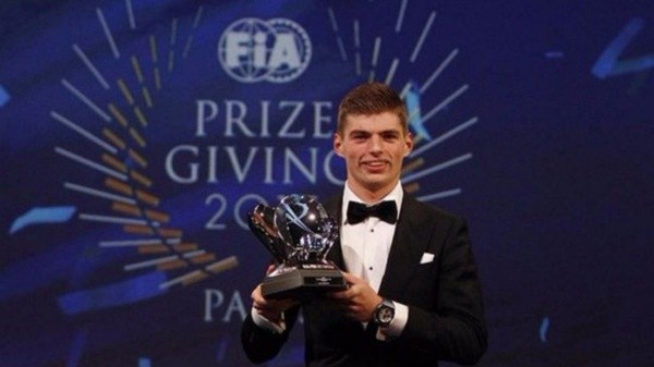 Max Verstappen galardonado en la Gala de la FIA.