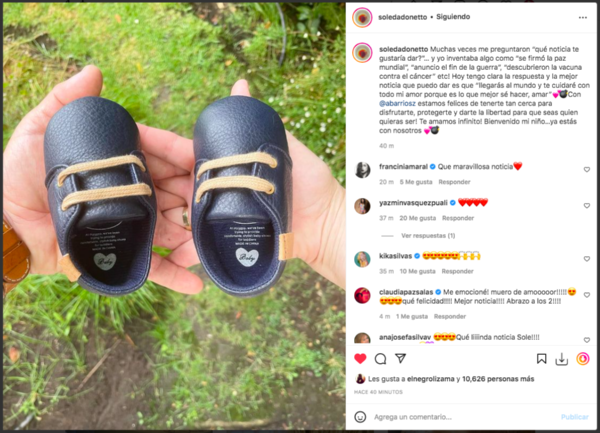 ¡Soledad Onetto confirma que espera a su primer hijo!(1)