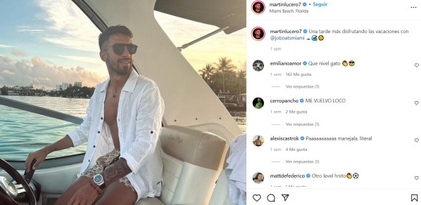 Lucero tiene buena onda con Emiliano Amor, quien le comenta publicaciones en redes sociales.