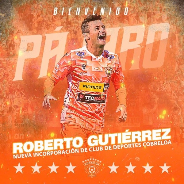 Roberto Gutiérrez llega a Cobreloa tras jugar en Ñublense el 2021.