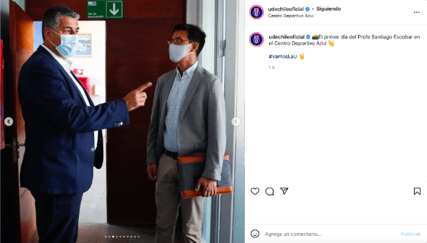 Luis Roggiero fue el guía personal de Santiago Escobar para mostrarle cada rincón del CDA. (Foto: Captura Instagram)