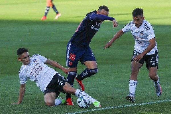 El joven futbolista formado en el estadio Monumental demostró sus tremendas condiciones y destacó como un gran ganador de duelos contra sus rivales. (Foto: Agencia UNO)