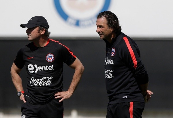 Manuel Suárez y Pizzi en la selección chilena.