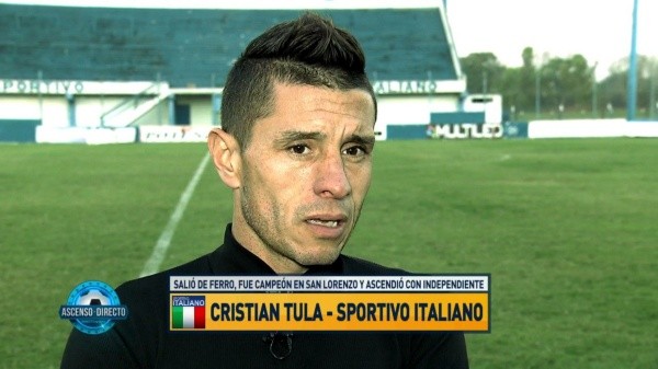 Cristián Tula tuvo un gran recorrido en el fútbo argentino. Foto: Captura TV.