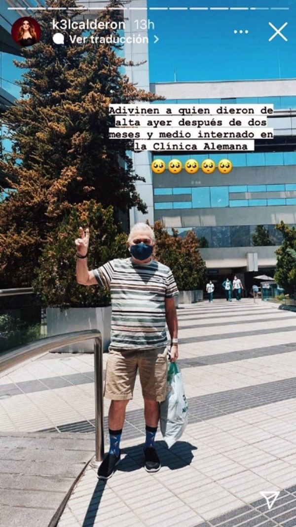 Hernán Calderón valora apoyo de Kel tras contagio con Covid-19.