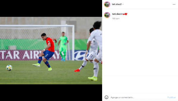 David Tati ha tenido destacadas participaciones con la camiseta de La Roja sub-17. (Foto: Captura Instagram)